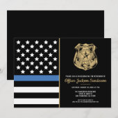 Verlovingsfeest Politieagent Uitdienst Kaart (Voorkant / Achterkant)