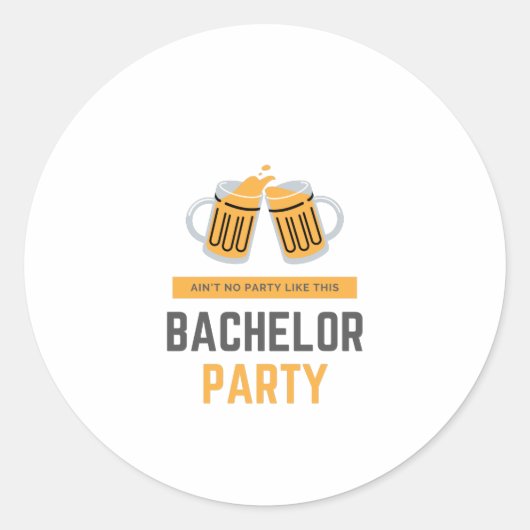 Verlovingsfeest Ronde Sticker (Voorkant)
