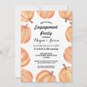 Verlovingsfeest Rustieke Pompoen Aquarel Herfst Kaart (Voorkant)