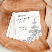 Verlovingsfeest Servetten, Champagne Tower Servet