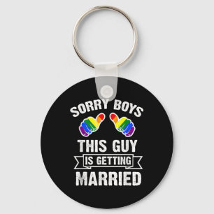 Verlovingsfeest-shirt Lgbt Gay Pride Bruidegom Bru Sleutelhanger