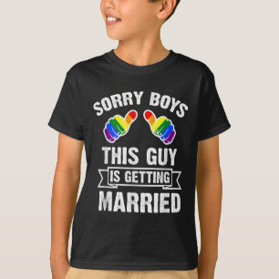 Verlovingsfeest-shirt Lgbt Gay Pride Bruidegom Bru T-shirt