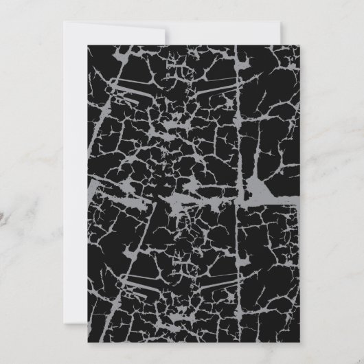 Verlovingsfeest Skelet Hart Handen Gotisch Kaart (Achterkant)