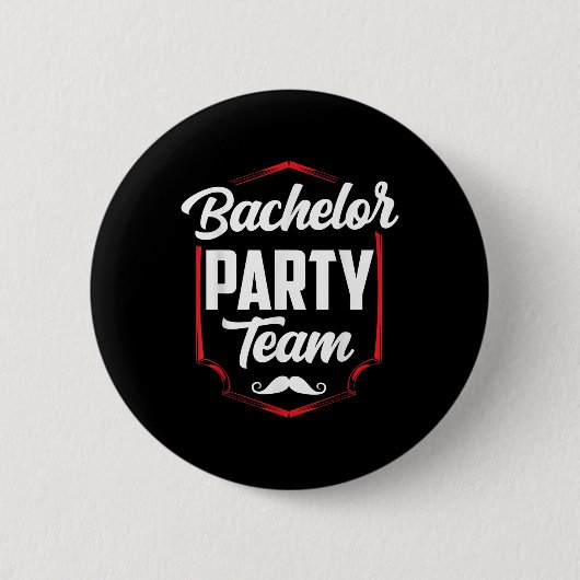 Verlovingsfeest Team Bruidegom Bruid Ronde Button 5,7 Cm (Voorkant)