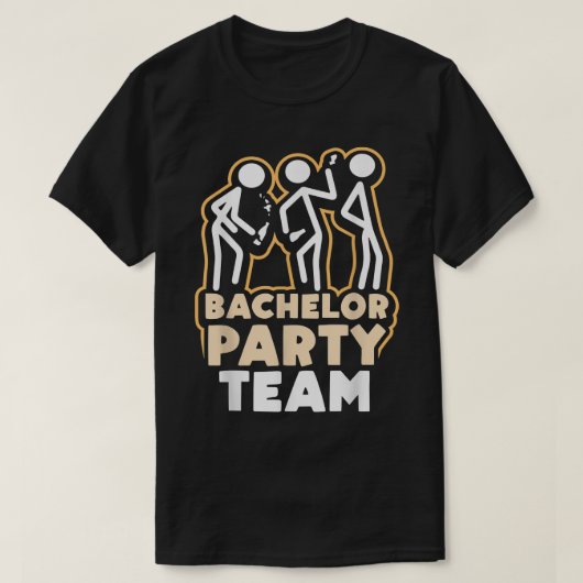 Verlovingsfeest Team Bruidegom Bruid  T-shirt (Design voorkant)