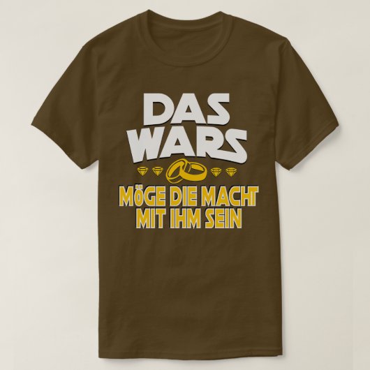 Verlovingsfeest The Wars T-shirt (Design voorkant)