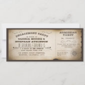  verlovingsfeest ticket typografie ontwerp kaart (Voorkant)