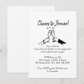 Verlovingsfeest Uitnodiging  (Voorkant / Achterkant)