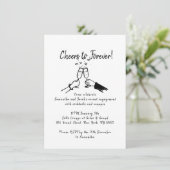Verlovingsfeest Uitnodiging  (Staand voorkant)