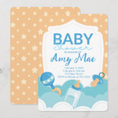 Verlovingsfeest Uitnodiging met Stiksels (Voorkant / Achterkant)