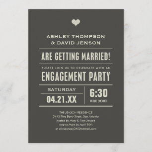 Verlovingsfeest uitnodigingen