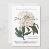 Verlovingsfeest uitnodigingen |  botanisch (Voorkant)