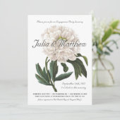 Verlovingsfeest uitnodigingen |  botanisch (Staand voorkant)