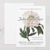 Verlovingsfeest uitnodigingen |  botanisch (Voorkant / Achterkant)