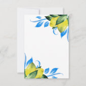 Verlovingsfeest Uitnodigingen Botanische Citroen (Achterkant)