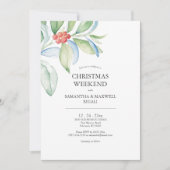 Verlovingsfeest uitnodigingen feestelijk groen (Voorkant)