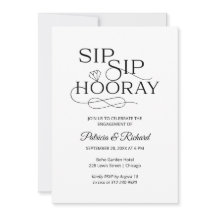 Verlovingsfeest Uitnodigingen Sip Sip Hooray
