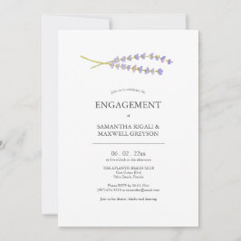 Verlovingsfeest Uitnodigingen Waterverf Lavendel