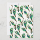 Verlovingsfeest Uitnodigingen Waterverf veren (Achterkant)