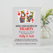 Verlovingsfeest van de Koning en Koningin van Hart Kaart (Staand voorkant)