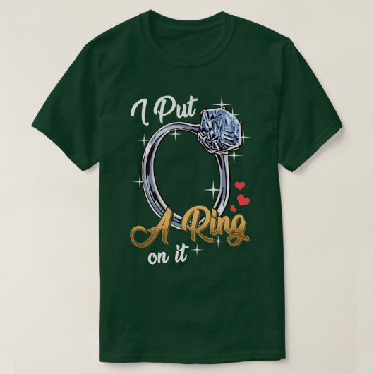 Verlovingsfeest verloofde vrouw t-shirt (Design voorkant)