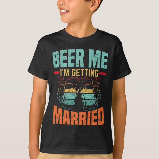 Verlovingsfeest voor de bruidegom t-shirt (Voorkant)
