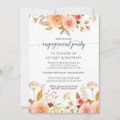 Verlovingsfeest Waterverf Floral Rose Bouquet Kaart (Voorkant)