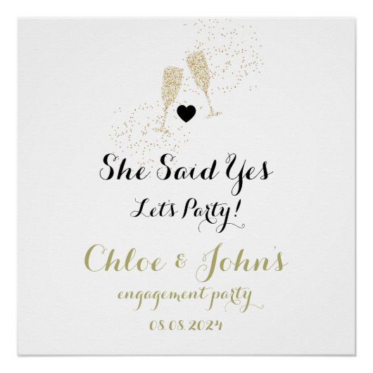 Verlovingsfeest Welkomstbord, Boho Welkomstbord Perfect Poster (Voorkant)