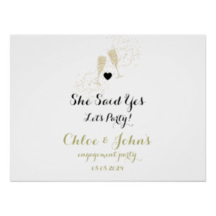 Verlovingsfeest Welkomstbord, Boho Welkomstbord Perfect Poster