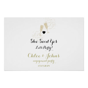 Verlovingsfeest Welkomstbord, Boho Welkomstbord Perfect Poster