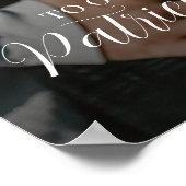 Verlovingsfeest welkomstbord met foto poster (Hoek)