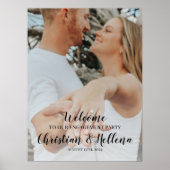 Verlovingsfeest welkomstbord met foto poster (Voorkant)