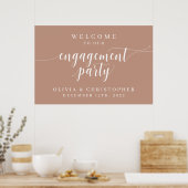 Verlovingsfeest Welkomstposter Champagne Poster (Keuken)