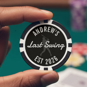 Verlovingsfeestje honkbal Laatste slag voor de rin Poker Chips