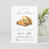 Verlovingsfeestje Love and Tacos Kaart (Staand voorkant)