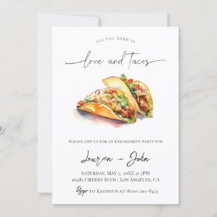 Verlovingsfeestje Love and Tacos Kaart