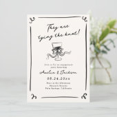 Verlovingsfeestje met Fantasievolle Handtekeningen Kaart (Staand voorkant)