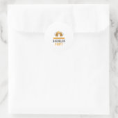Verlovingsfeestje Ronde Sticker (Tas)