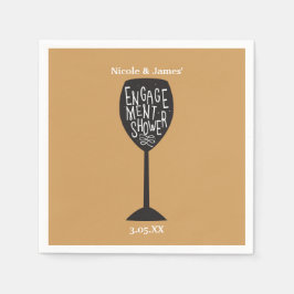 VERLOVINGSFEestje Wijnglas ELKE KLEUR Servetten