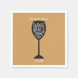 VERLOVINGSFEestje Wijnglas ELKE KLEUR Servetten