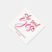 Verlovingsfeestje: Ze Zei Ja Servet (Hoek)