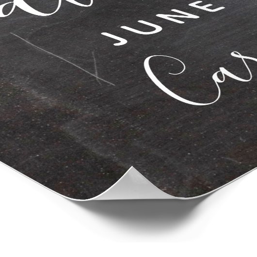 Verlovingsfoto Prop Schrijfbord Save the Date Poster (Hoek)