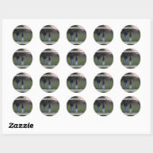 Verlovingsfoto Save The Date Ronde Sticker (Vel)