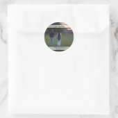Verlovingsfoto Save The Date Ronde Sticker (Tas)