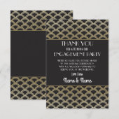 Verlovingshuwelijk Bedankt 1920s Feest Dankjewel Kaart (Voorkant / Achterkant)