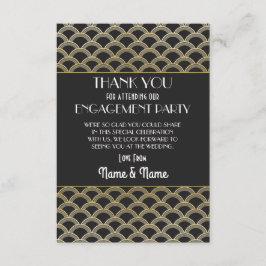 Verlovingshuwelijk Bedankt 1920s Feest Dankjewel Kaart