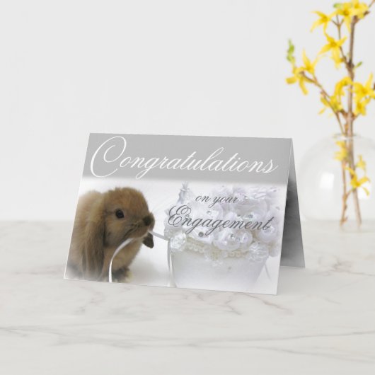 Verlovingskaart Kaart (Gele Bloem)