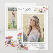 Verlovingskaart met wilde bloemen foto kaart (Voorkant / Achterkant)