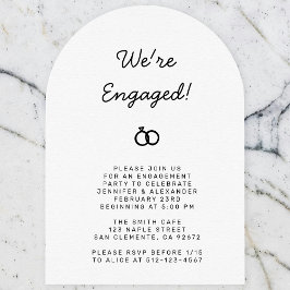 Verlovingskaart zwart en wit kaart