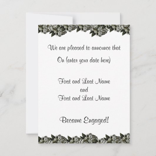 Verlovingskaarten Aankondiging (Achterkant)